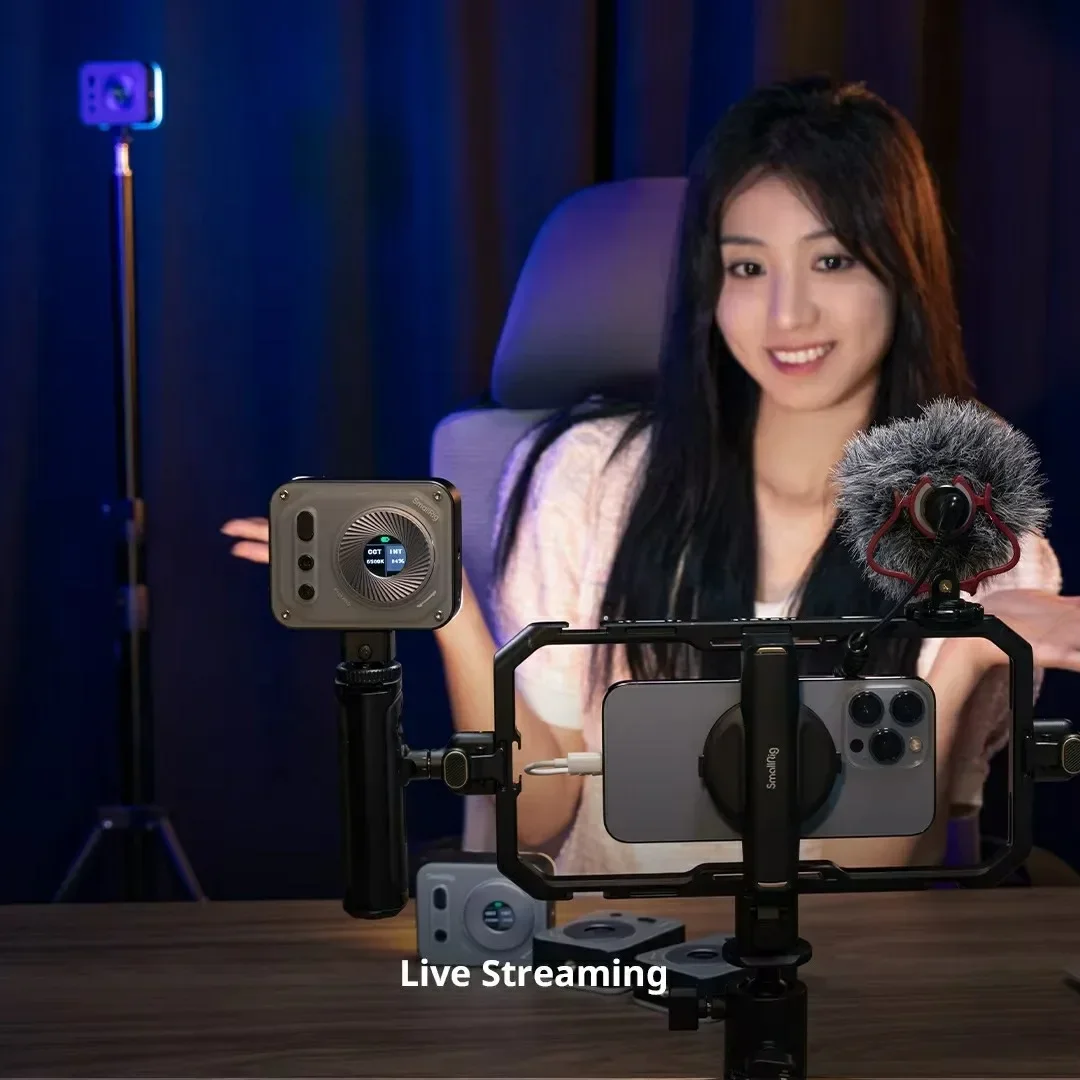 

SmallRig Vibe P96 P108 Pro Mini Fill Light Rotation Dimmable 2500K-6500K Portable LED Camera Video Light with Cold Shoe