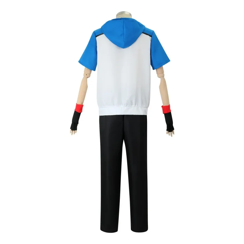 New Arrival Anime PM Cosplay Costume Ash Ketchum Cos Outfits Monster Gloves Cap Suit Children's Day Stage Performance Clothing