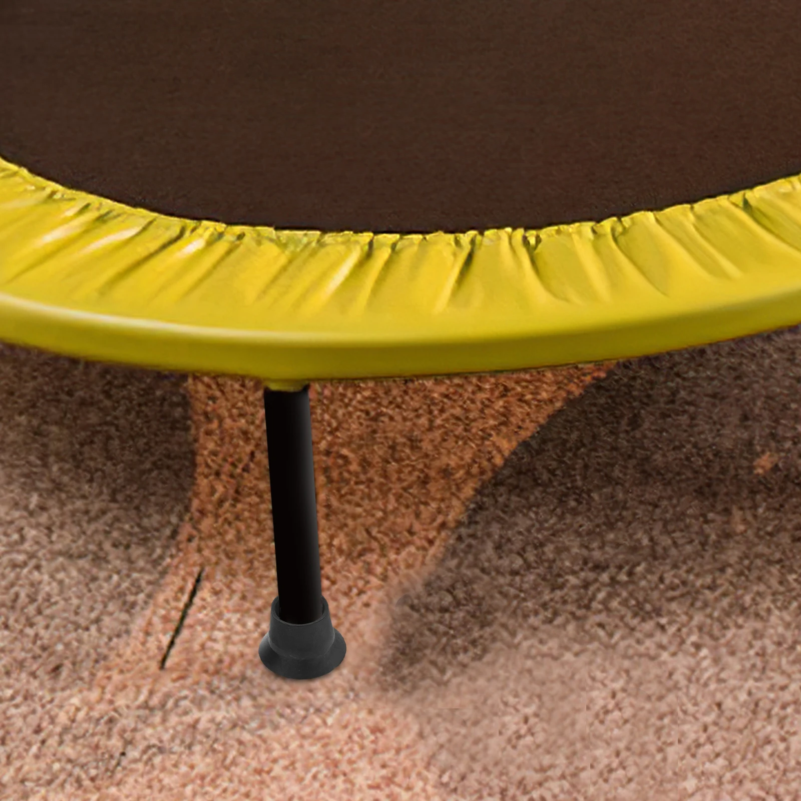 

4pcs Trampoline Foot Pads Rubber Anti-Skid Leg Caps Replaceable Wear-Resistant Mute Replacement Parts Outdoor Supplies Non-Slip