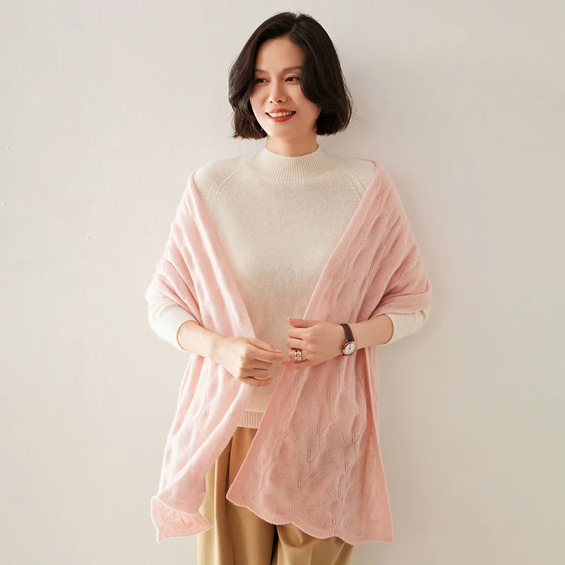 KOIJINSKY New Cashmere 175*40 Women in spring, autumn and winter, soft warm needle knitted scarf