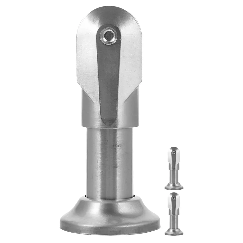 

3pcs Stainless Steel Partition Bracket Feet for Shower Glass Brackets Clips Shelf Household Flat Back Mounting Hardware