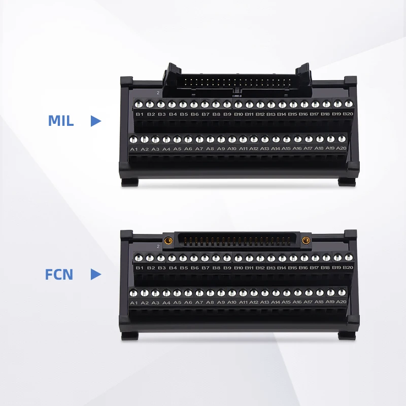 Enmg parafuso plc adaptador cabo bullhorn bloco terminal 20 40 50 núcleo mil província terminal de fiação e/s tipo inserção direta