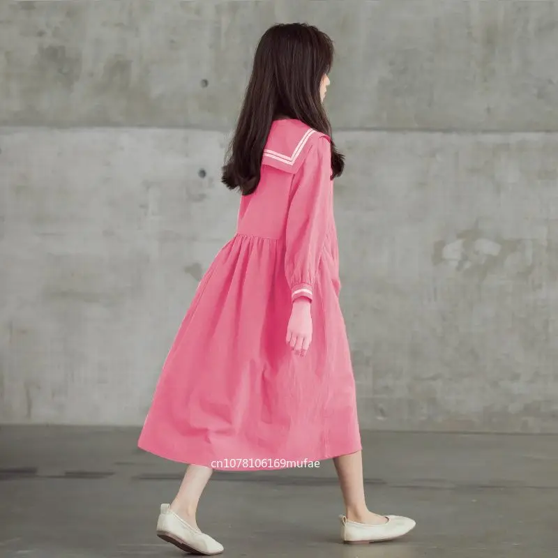 girls'-autumn-new-arrival-sweet-korean-style-navy-collar-long-sleeve-princess-dress-big-kids-for-4-12-years-old