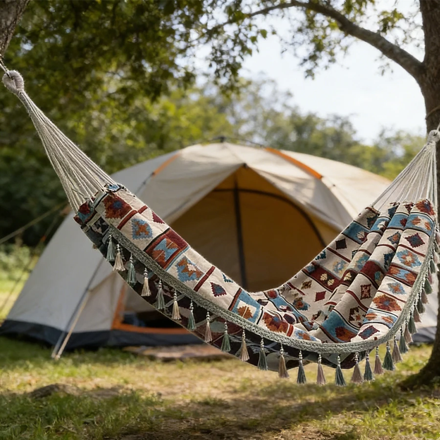 una-doppia-amaca-da-esterno-in-stile-etnico-bohemien-con-borsa-portaoggetti-e-corde-di-fissaggio