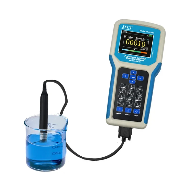 Portable Water Quality Monitoring PH / EC / Turdidity / Dissolved Oxygen Probe Meter Analyzer with Handheld Display Platform