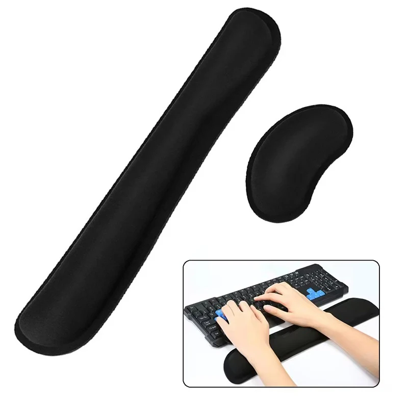 Coussin ergonomique pour le poignet, réduit la pression du poignet, équipement de confort pour ordinateur de bureau, pour le travail, les études, le jeu, tapis de souris, fournitures de bureau