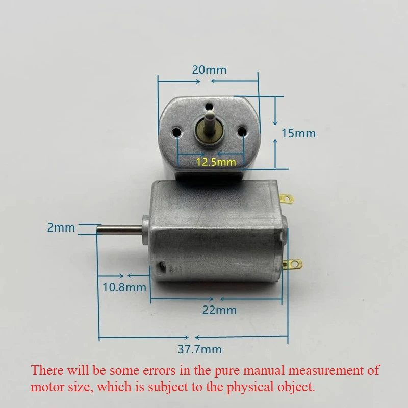 FK130-GF153 DC Motor 3V-12V Strong Magnetic Carbon Brush High Torque Remote Control Car Toy Model Car Razor Motor