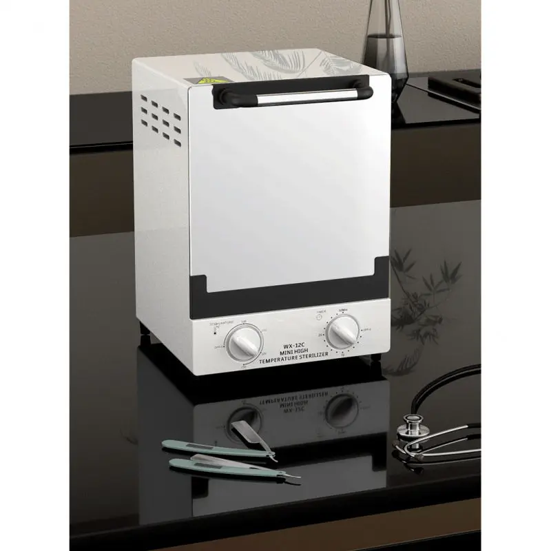 110V US standard, high temperature disinfection cabinet manicure, dental stainless steel tool disinfection box, small