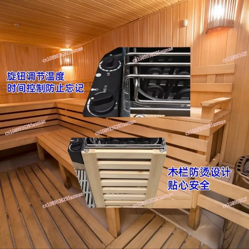 for 220V 3.6KW 3KW  Home Stainless Steel Mini Sauna Stove Sweat Stove Sauna Equipment Internal Control Furnace