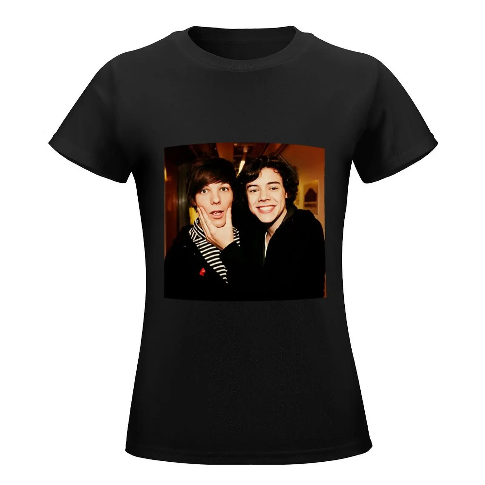 louis and harry x factor T-Shirt kawaii clothes hippie clothes sports fans summer blouses woman 2024