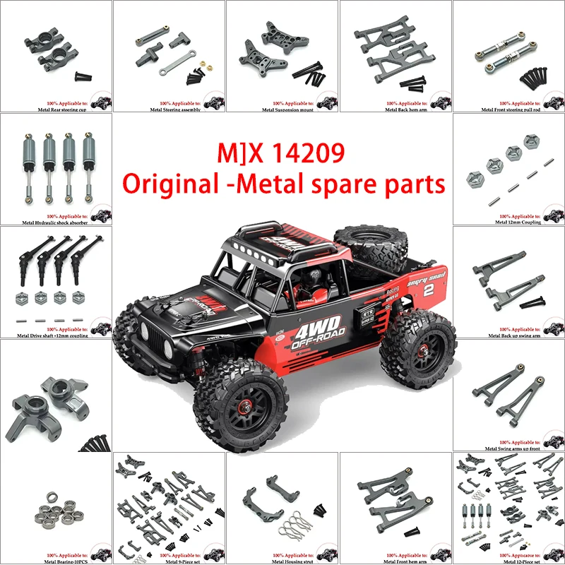 

MJX 1/14 Бесщеточный высокоскоростной автомобиль с дистанционным управлением Hyper Go 14209 14210R/C Внедорожный грузовик Оригинальные детали Автозапчасти