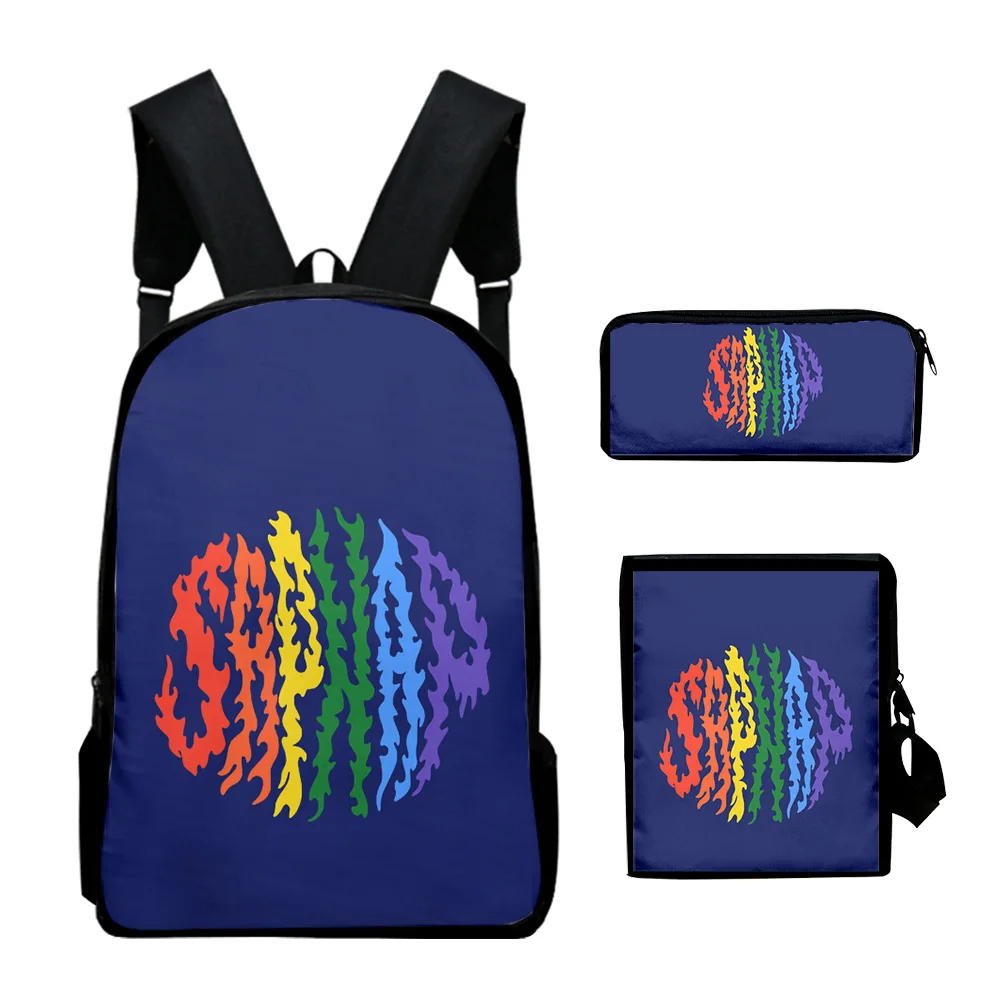 

Hip Hop Popular Novelty sapnap New 3D Print 3pcs/Set pupil School Bags Laptop Daypack Backpack Inclined shoulder bag Pencil Case