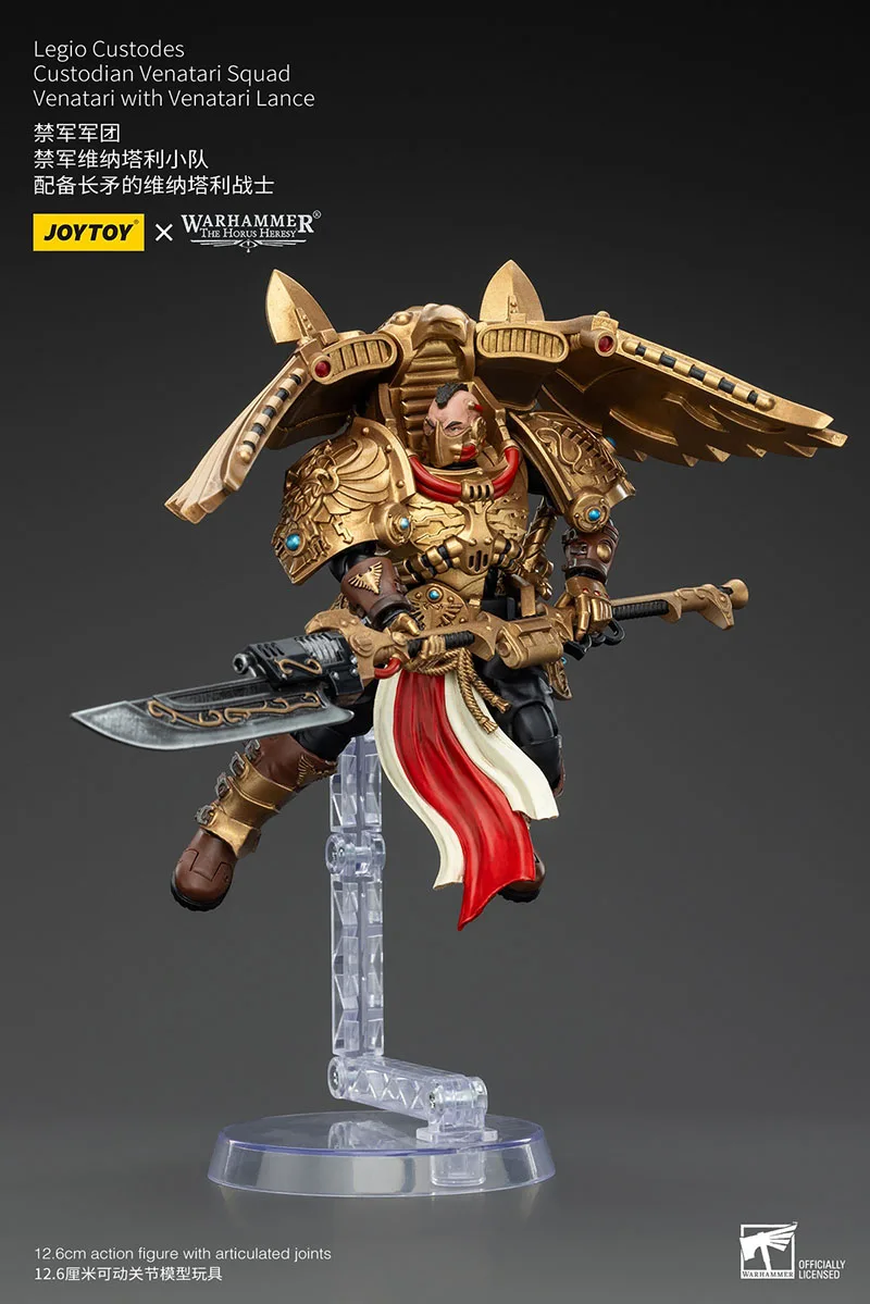 JOYTOY Warhammer 30K 1/18 Legio Custodes Custodian Venatari Squad عمل الشكل الجندي العسكري تمثال لعبة مجسمة