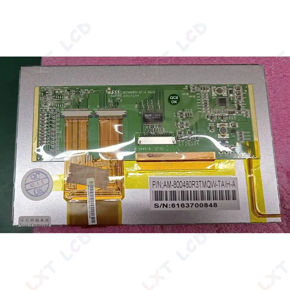 

Оригинальный AM800480R3TMQWTA1H 20-контактный LVDS 7-дюймовый ЖК-дисплей 800*480 с сенсорной панелью AM-800480R3TMQW-TA1H