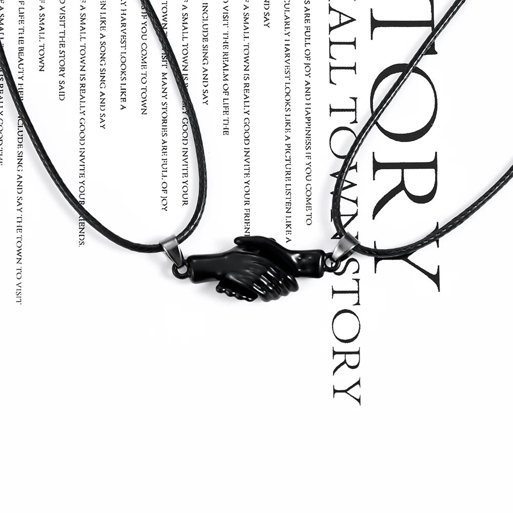 Модные комплекты ручного магнитного притяжения, ожерелье для пары, веревочная цепочка, кулон, ювелирные изделия, подарки, подходящие для мужчин и женщин, оптовая продажа