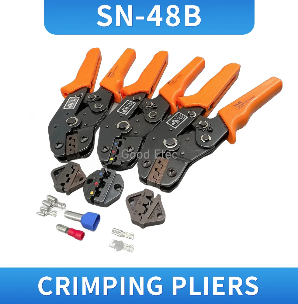 SN28B SN MINI EUROP STYLE crimping tool crimping plier 0.1-1mm2 multi tool tools hands orange colour