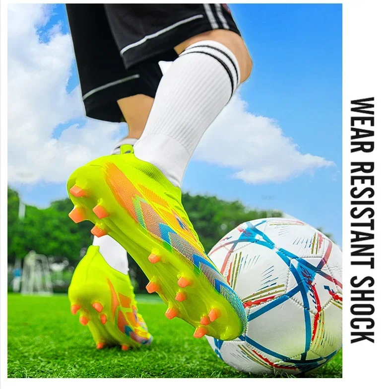 Neue Herren Fußballschuhe FG Ultraleichte Fußballstiefel Outdoor-Trainingsschuhe Fußballspiel Lange Stollen Rutschfeste Stollenschuhe Dropshipping – Detail 13