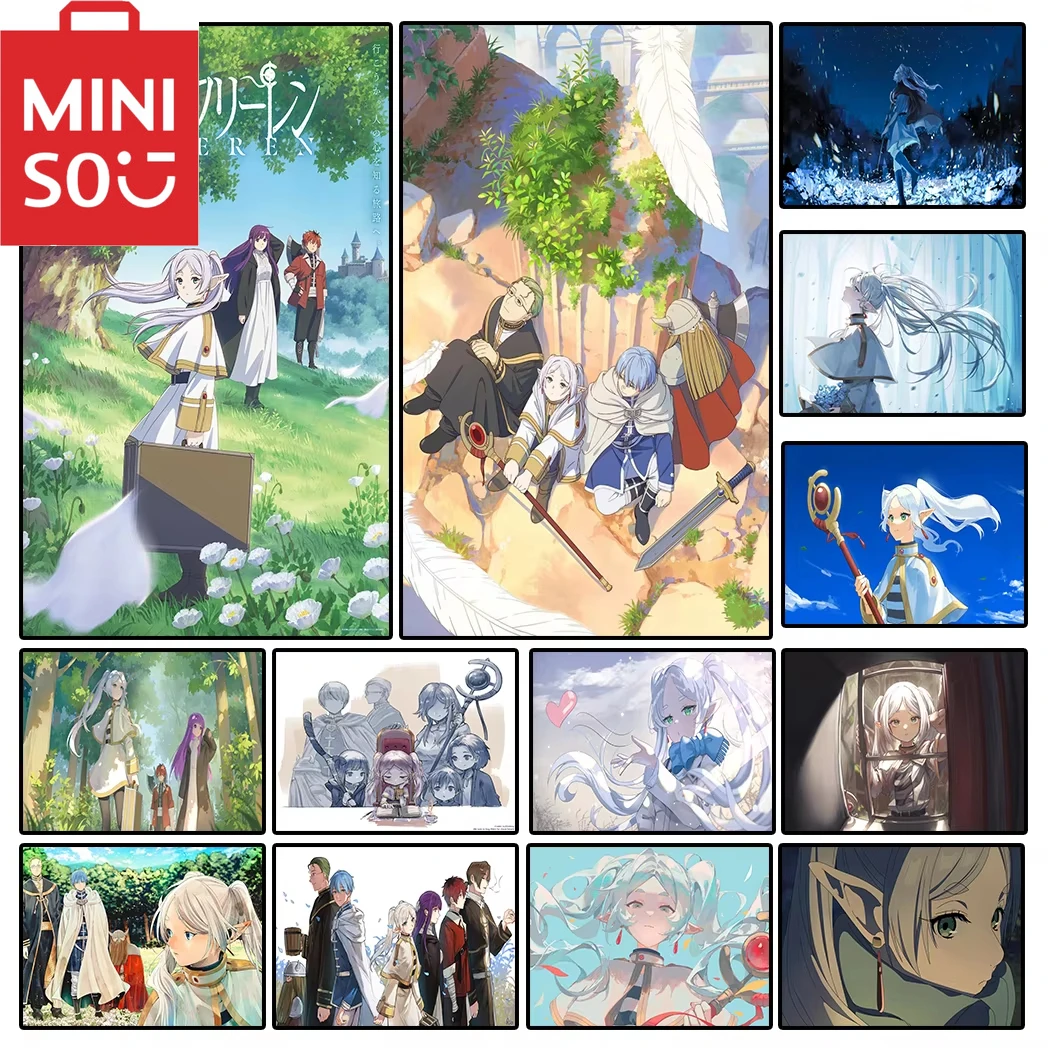 

MINISO Japanese Anime Frieren Beyond Journey's End 5D Diamond Painting DIY Handcraft Art Full Round/Square Drill Rome Decor Gift