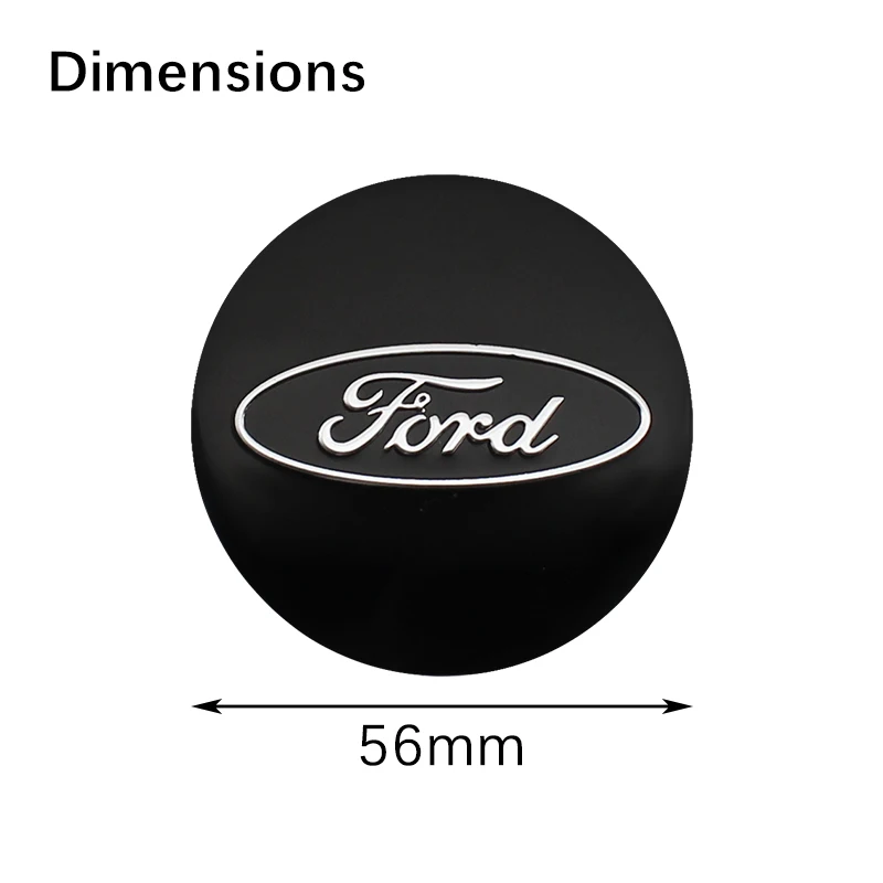 4pcs 56/60MM Wheel Center Caps Hub Car Rims Dust-proof Cover Hubcaps for Ford Focus 2 3 4 MK2 MK3 MK5 Fiesta MK7 Mondeo Fusion