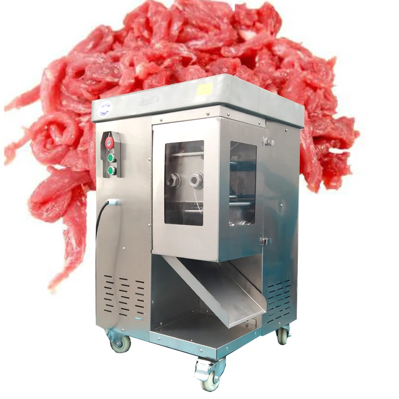 New Meat Cutting Shredding Machine for Restaurant Equipment Commercial Slicer Alloy Steel Blade Automatic Operation 300kg/h