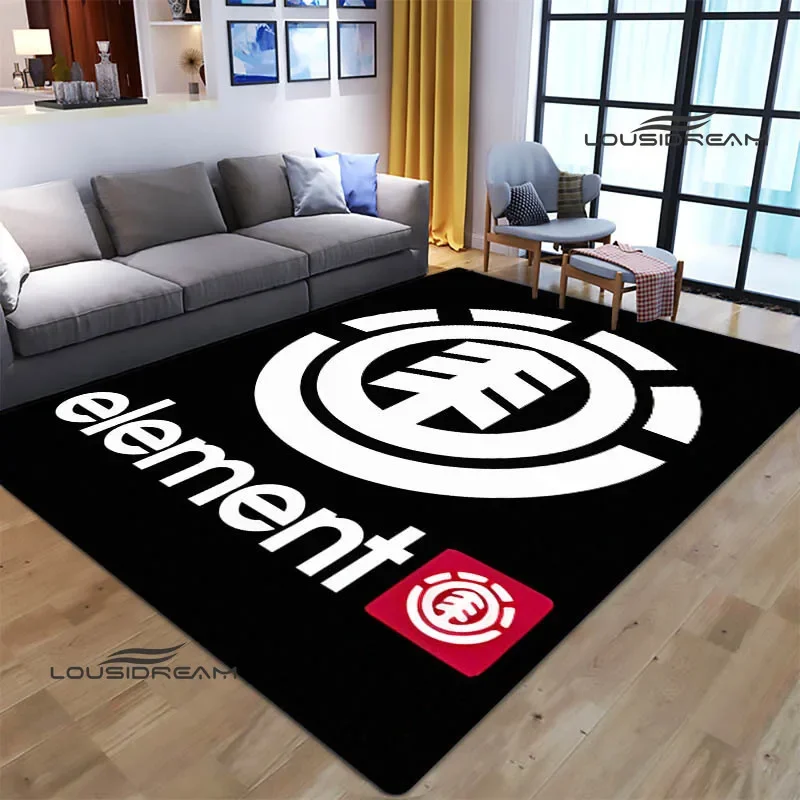 E-Element skateboard logo printed carpet non-slip carpet bedroom decor outdoor rug Yoga mat bedroom decoration birthday gift