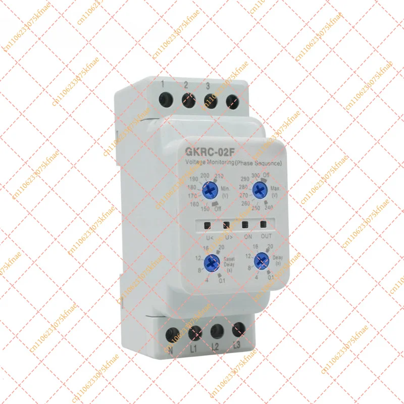 for ManHua GKRC-02F Three-phase Four-wire Voltage Monitoring Relay Phase Sequence Protection Monitor Device