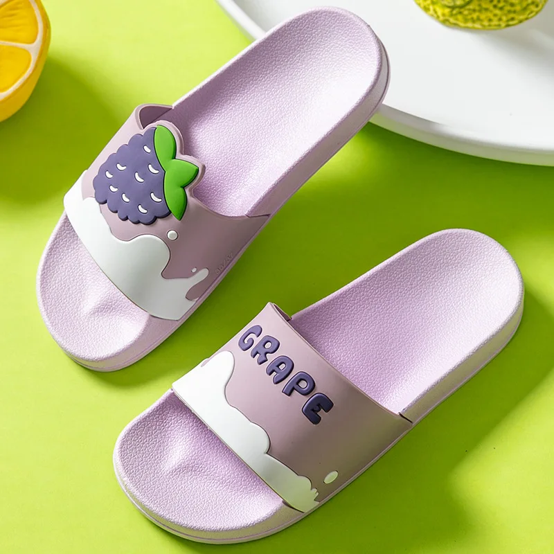 Women Slippers Flip Flops Summer Beach Female Cloud shoes for women fruit Strawberry grape avocado Platform Soft Sandal Non-Slip