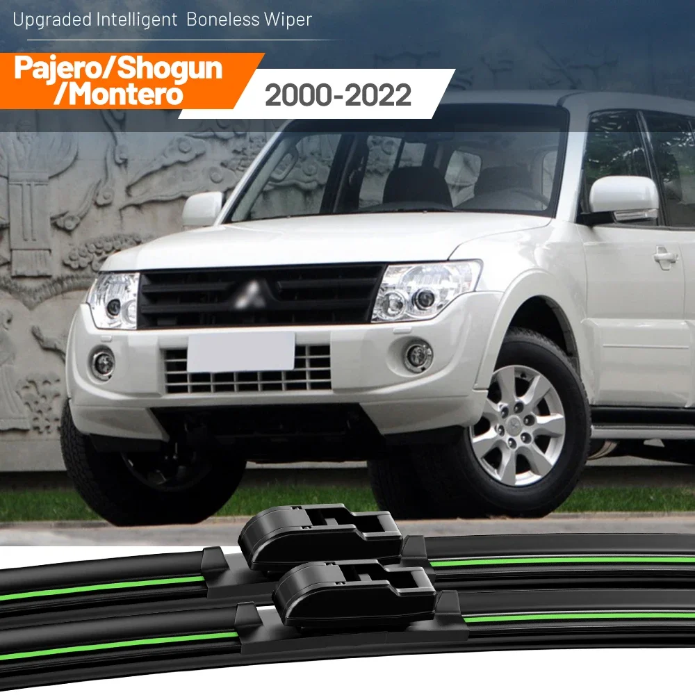 

2pcs For Mitsubishi Pajero Shogun Montero 2000-2022 Front Windshield Wiper Blades 2006 2010 2016 Windscreen Window Accessories