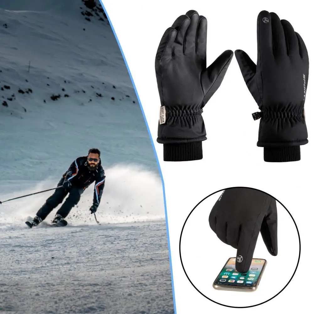 Guantes de ciclismo para exteriores, 1 par, prácticos, sensibles, transpirables, de invierno