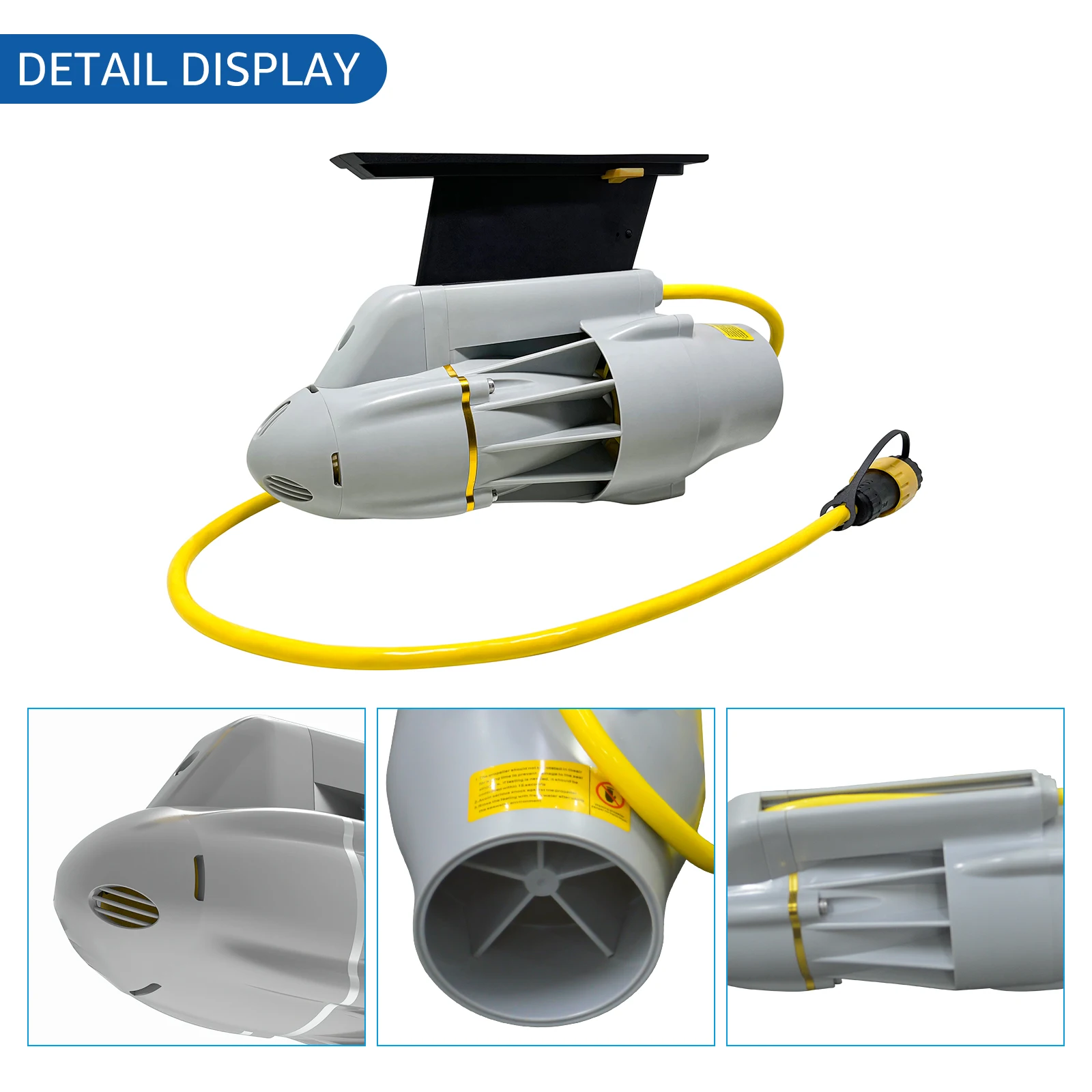 Motor submarino de aleta eléctrica, motor impermeable, paleta inflable, canoa, barco de pesca, propulsor submarino integrado ESC b