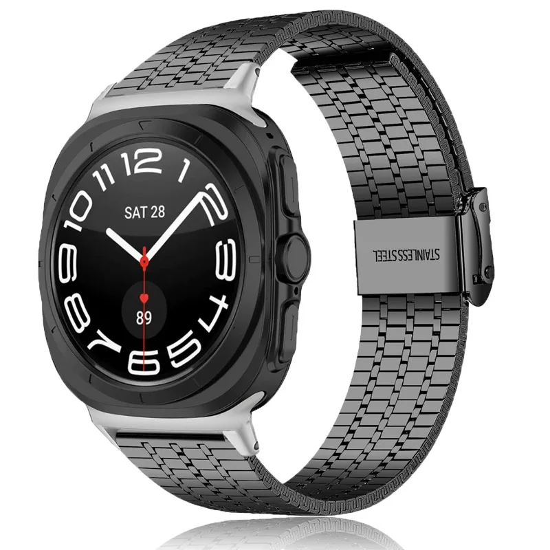 Ремешок из нержавеющей стали для Samsung Galaxy Watch Ultra Band, деловой ремешок 47 мм для Galaxy Watch Ultra, 47 мм, ремешок для браслета Correa