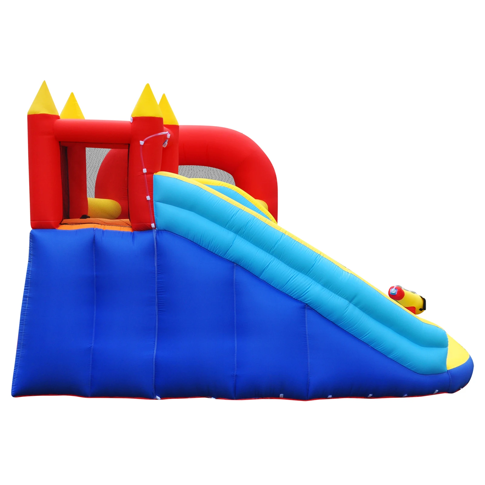 Trampolim Water Slide para uso doméstico, castelo inflável infantil, escada de escalada interna e externa, parque de diversões e impertinente