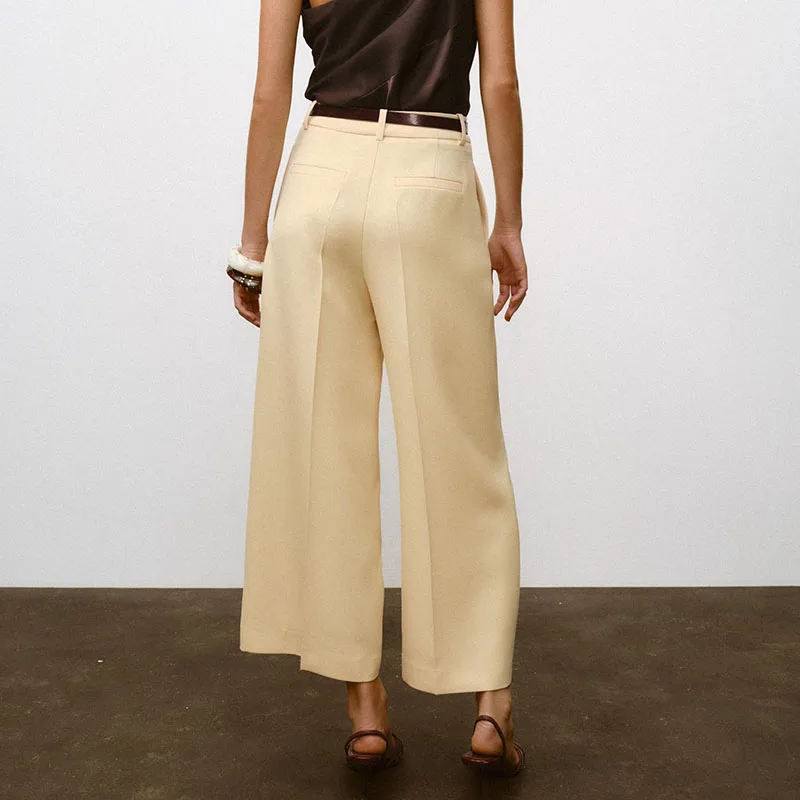 High Waist Casual Wide Leg Pan - Ethnic Fashion For Ladies ulasan dan harga