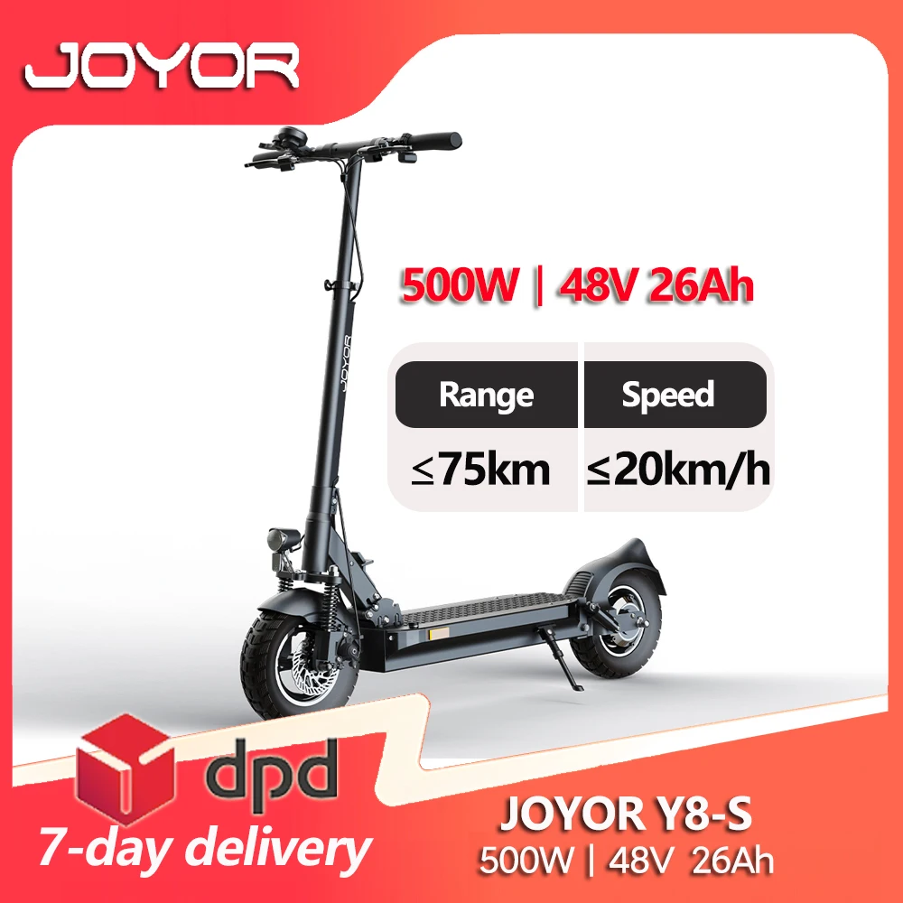 JOYOR Y8-S ABE Electric Scooter for Adults 10" 500W E-scooter with 48V 26Ah Lithium Battery 20km/h