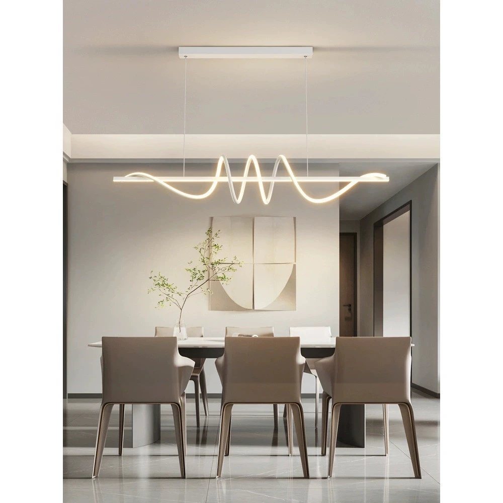 Simple Led Pendant Lights Modern Hotel Homestay Restaurant Bedroom Long Chandelier Modern Home Interior Decor Lighting Lamps