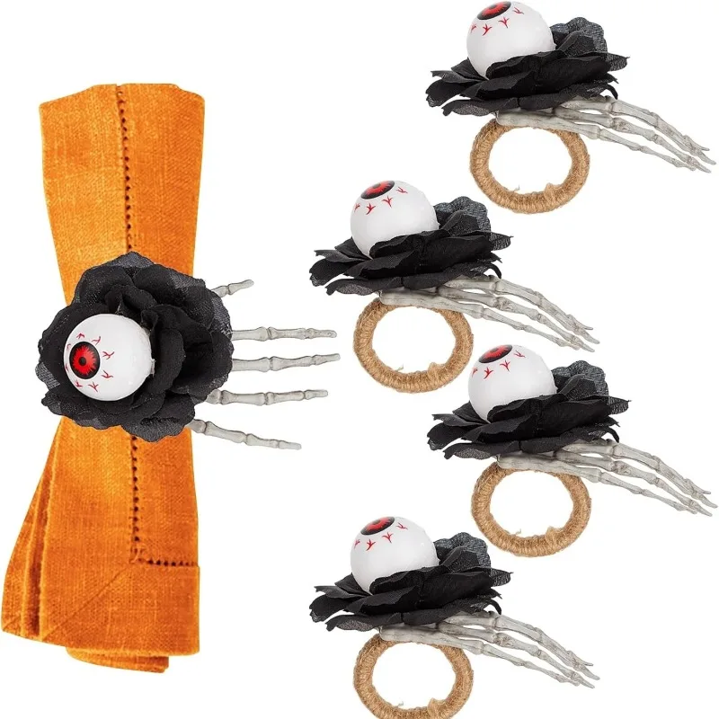 2026 هالوين اليقطين رئيس مقلة العين منديل الدائري مخيف الديكور لإعداد الطاولة تصميم جديد لتناول الطعام في الفندق