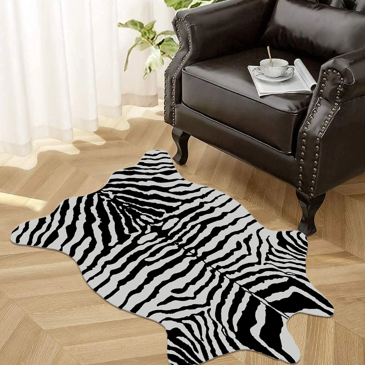 

70*110cm 90*100cm American Style Thick Carpets for Bedroom House Decoration Faux Fur Cowhide Rugs for Living Room