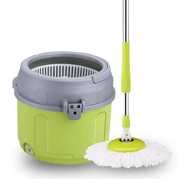 Hand-washing-free single-barrel rotating mop for lazy people household dual-drive mop mop bucket