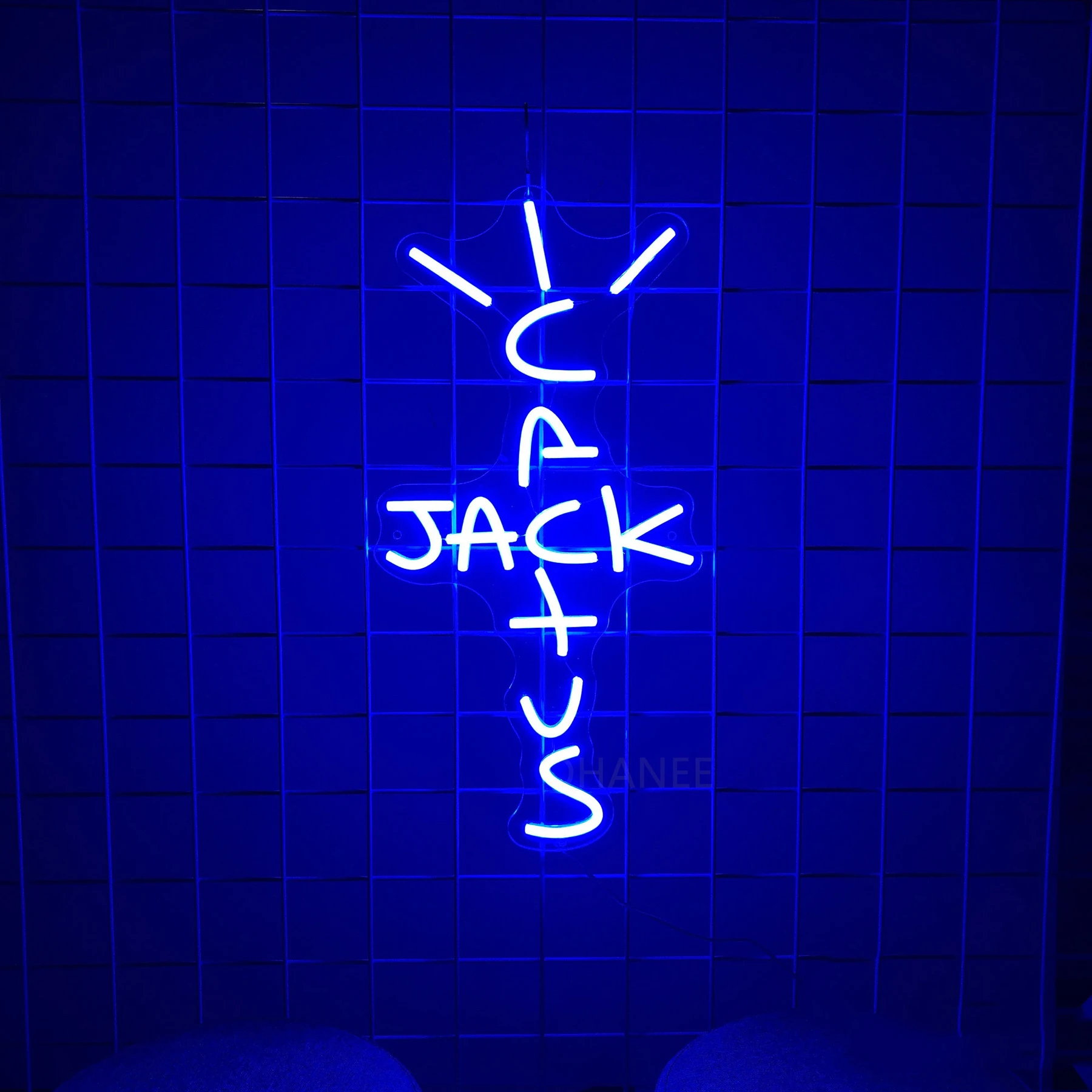 Cactus Jack LED Neon Sign USB Light Room Decoration Neon Light Rap West Coast Bedroom Wall Decoration Pub Bar Party Decor Art