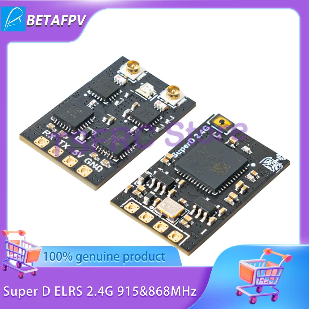 

BETAFPV Long Range Time Traverse Super D ELRS 2.4G 915&868MHz Diversity Receiver