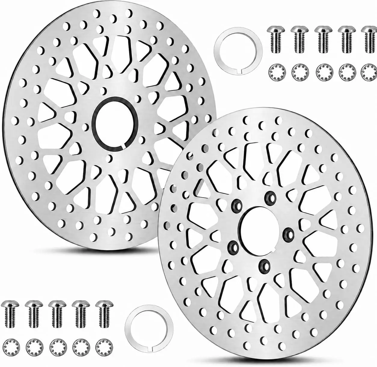 2 * 11.5'' Front Brake Rotors for Harley Rotor Electra Glide,Road King,Road Glide, Street Glide