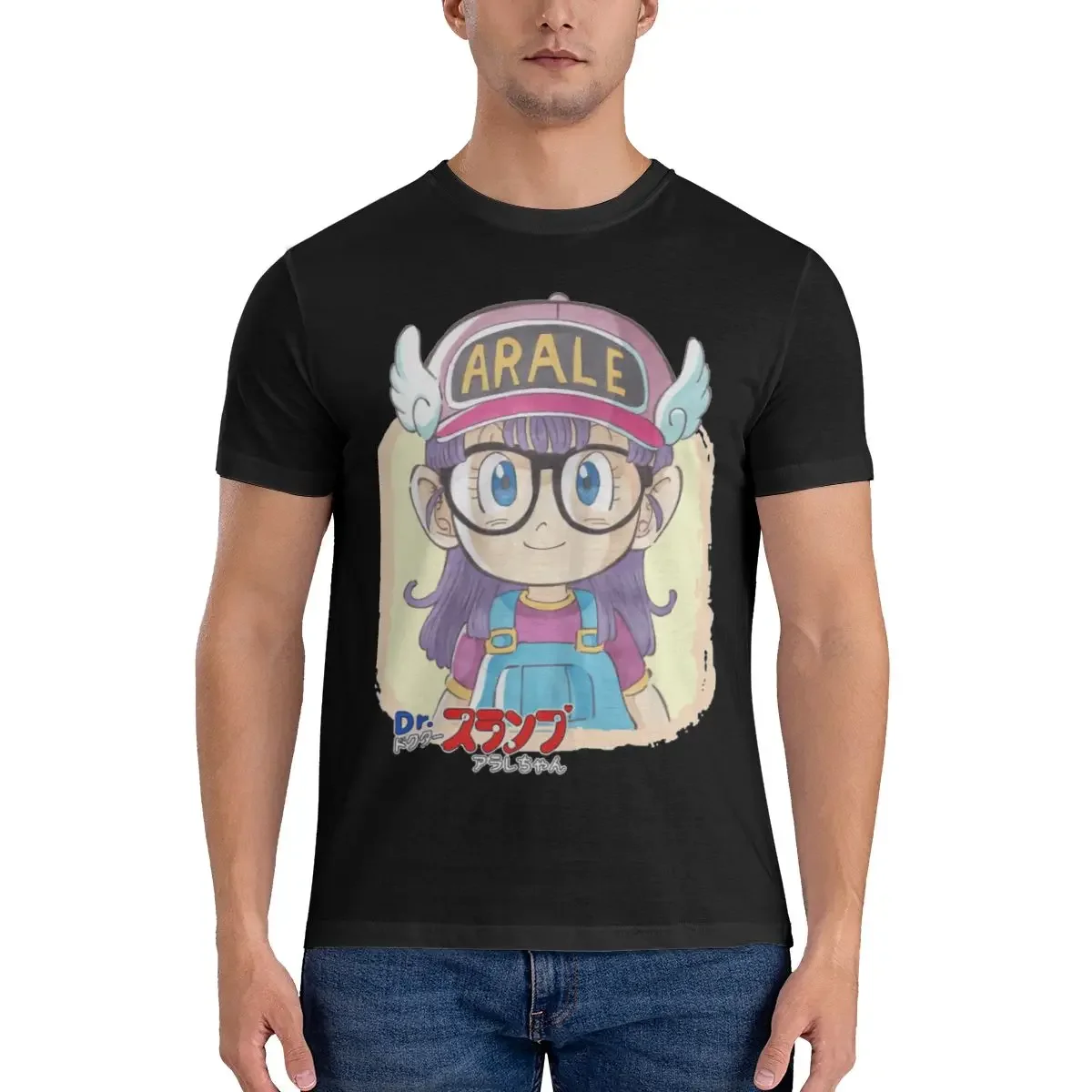 Arale Norimaki Oversized Graphic T Shirts for Men Women Tee Man Funny T-Shirt Dr Slump Robot Anime Clothes Short Sleeve Tops