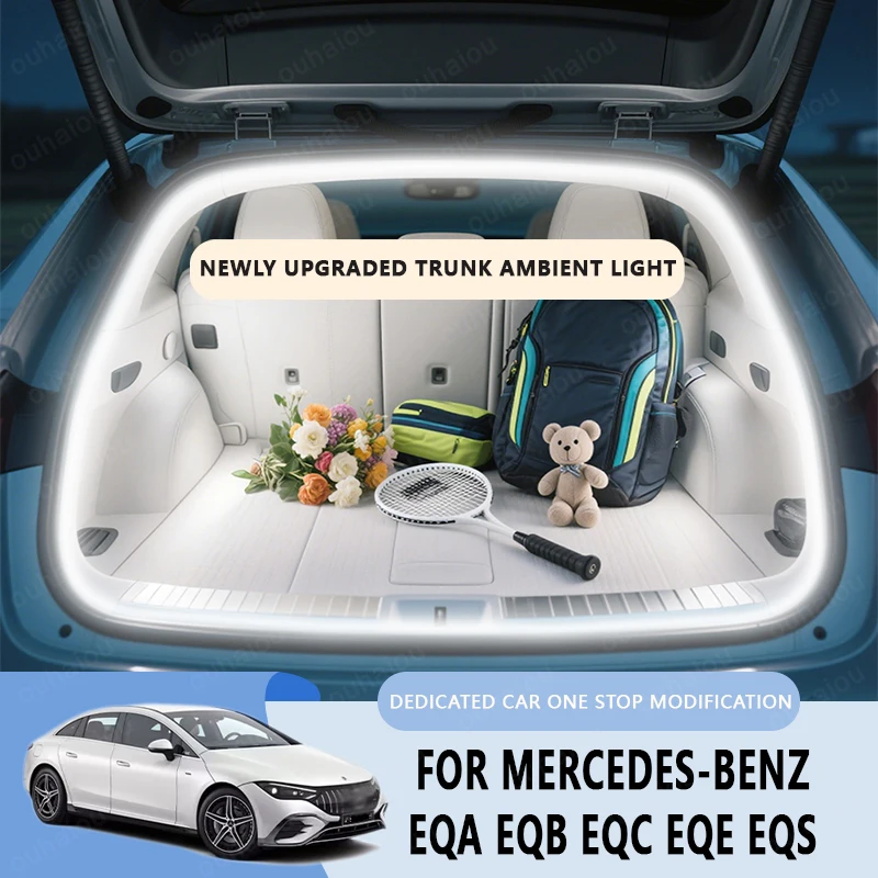 

For Mercedes Benz EQA EQB EQC EQE SUV trunk light Atmosphere lights modification light Rear Trunk LED Light Bar White warm white