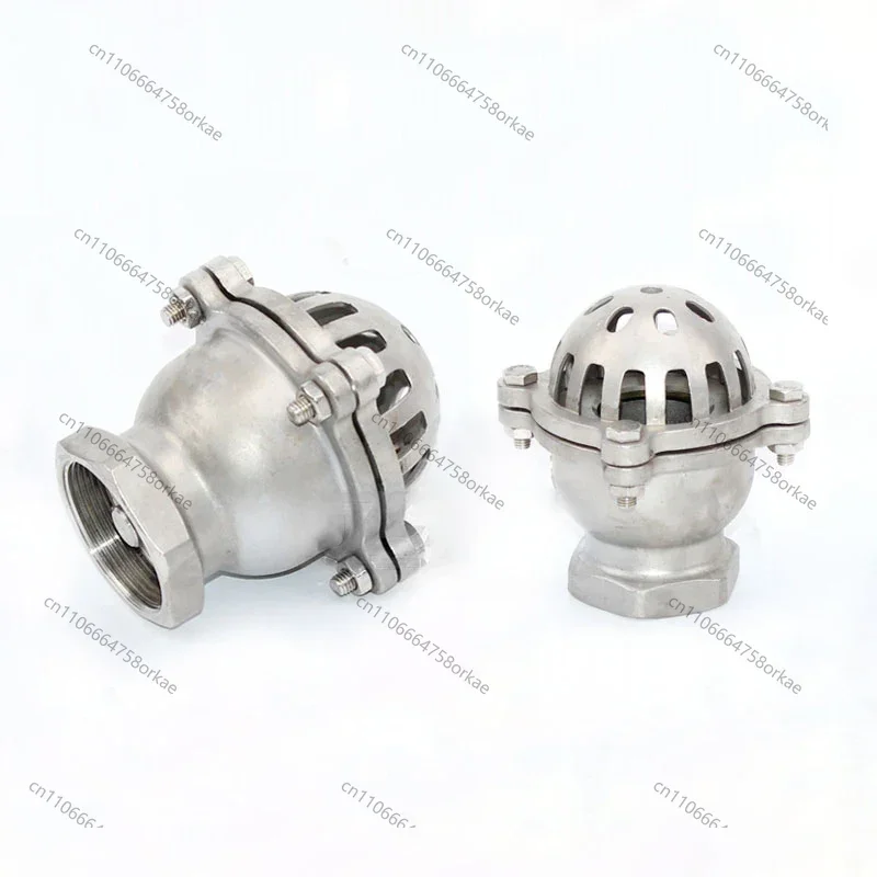 304 Stainless Steel Threaded Bottom Valve for Water Pump Self-priming Check Valve 1 Inch