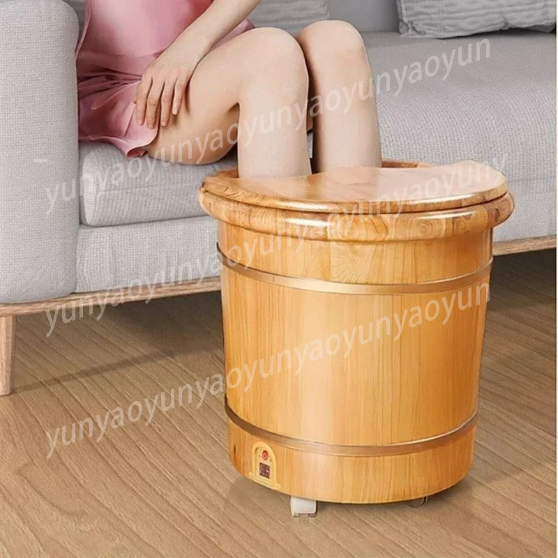 Remote Control Electric Foot Bath Bucket Constant Temperature Heating Foot Spa Home Massage Through The Calf Foot Soaker
