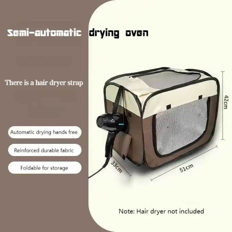 Pet drying oven collapsible simple tent type drying oven drying bag blow dry cover anti-flying hair suitable for cats and dogs