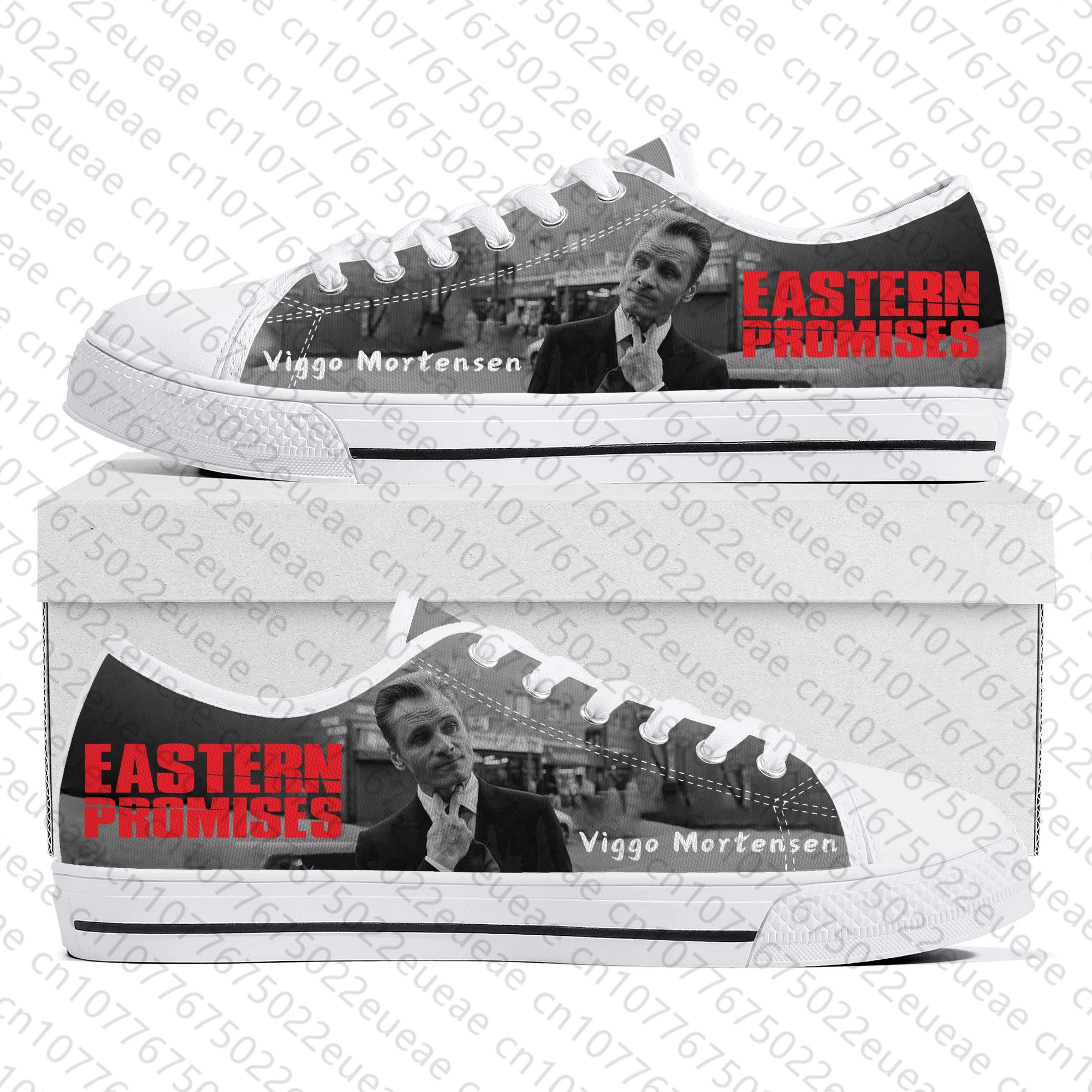 Eastern Promises Low Top Sneakers Mens Womens Teenager Viggo Mortensen Canvas Sneaker couple Casual Shoes Custom Made DIY Shoe