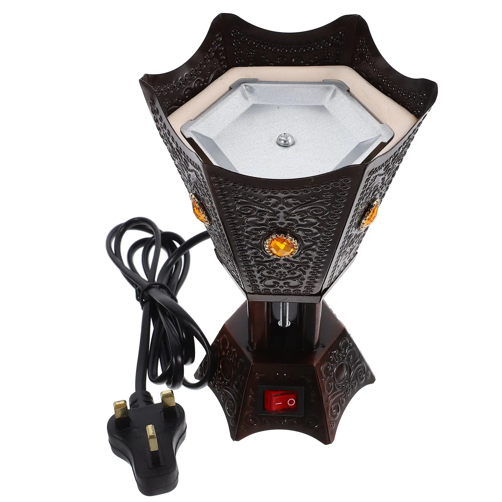 

Retro Electric Incense Burner Aroma Censer Stove Decorative Home Vintage Lightweight Compact Size Heater For Therapy