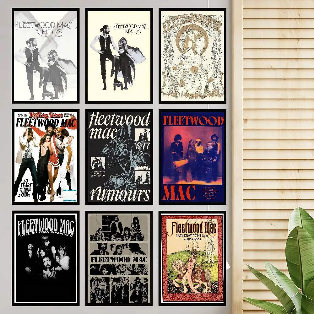 F-Fleetwood Rock Band Mac, impresiones y carteles de buena calidad, decoración Vintage para habitación, Bar, cafetería, decoración del hogar