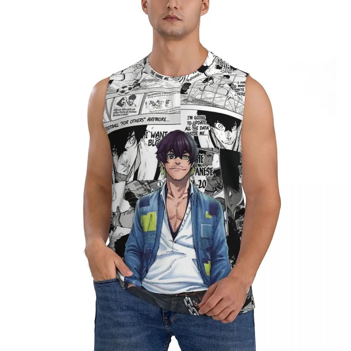 Oliver Aiku Men Sleeveless Tank Tops Quick Dry Breathable Gym Fitness Running Summer Casual Sport Vest